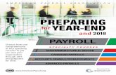 PREPARING - American Payroll Associationinfo.americanpayroll.org/pdfs/courses/17-pfye-broc.pdf · Year-end Preparation ¡ Year-end checklist, accumulators, and project plan ¡ Verifying