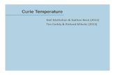 Curie Temperature - University of Oklahoma Physics ...johnson/Education/Juniorlab/Magnetism/2013F-Curie... · • Curie point, also called Curie Temperature, temperature at which