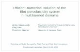 Efficient numerical solution of the Biot poroelasticity ... · PDF fileEfficient numerical solution of the Biot poroelasticity system in multilayered domains ... -geomechanics (land