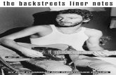 the backstreets liner · PDF filethe backstreets liner notes ... Bruce Springsteen elected not to annotate the 66 songs ... Springsteen wrote “Rosalita,” and the live version was