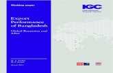 Export Performance of Bangladesh - · PDF fileCanada has emerged as a significant importer of ... Germany, UK, Fra nce, Netherlands, Italy and Spain, ... on the export performance