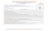 NARAYANA IIT/PMT ACADEMY - narayanadelhi.com ADVANCE-2013 (PAPER-I).pdf · NARAYANA IIT/PMT ACADEMY JEE ADVANCE - 2013 ... PAPER -1 : PHYSIC, CHEMISTY ... The question paper CODE