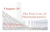 The First Law of Thermodynamics - University of Hawaiiplam/ph170_summer/L19/19_Lecture_Lam.pdf · • The first Law of thermodynamics treat work and heat on equal footing. The second