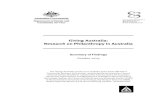 Giving Australia: Research on Philanthropy in · PDF fileResearch on Philanthropy in Australia ... provided important direction ... Giving Australia: Research on Philanthropy in Australia