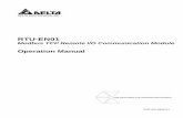 checked RTU EN01 eng cvr 20090604 -  · PDF fileModbus TCP Remote I/O Communication Module RTU-EN01 2 DVP-PLC Operation Manual 6 SETTING UP SOFTWARE