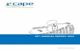 46TH ANNUAL REPORT 2015 - Cape CUassets.capecu.com.au/files/CAPE_AR_2015final9thNov15.pdf · 46th Annual Report 2015. ANNUAL REPORT 2015 ... Reliance CU and Gateway CU ... Insurance