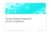 Single-Stage Integrated- Circuit · PDF fileSingle-stage IC Amplifiers Hsin Chen, 2005 Electronics II c.f.: Microelectronic Circuits, 5th ed., Sedra/Smith 1 Single-Stage Integrated-Circuit