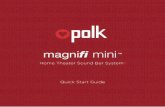 mini - Most Trusted Name in Surround Sound Documents/P... · The MagniFi Mini works best with the included remote, ... optiques sont compatibles pour le décodage Dolby 5.1) TV ARC