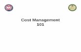 Cost Management 101 - OER Universityh222767.temppublish.com/6_CM/CostManagementTraining_Section1-Q… · • Section 1: Cost Management Overview – What are costs and why is managing