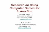 Research on Using Computer Games for Instruction · PDF file15.02.2012 · •Review research on computer Games •Includes TV games if computer controlled •Use & popularity of games