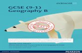 GCSE (9-1) Geography B - · PDF fileGCSE (9-1) Geography B Specification DRAFT Pearson Edexcel Level 1/Level 2 GCSE (9-1) in Geography B (1GB0) First teaching from September 2016 First