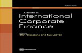 A Reader in International Corporate Finance - untag … FIN… · Volume One International Corporate Finance A Reader in Edited by Stijn Claessens and Luc Laeven
