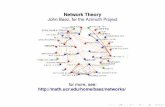 Network Theory John Baez, for theAzimuth Projectmath.ucr.edu/home/baez/econ.pdf · Network Theory John Baez, for theAzimuth Project for more, see: Network theory is the study of …