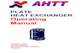 PLATE HEAT EXCHANGER Operating Manual - Heat …heattransfer.com.au/wp-content/uploads/2012/pdf/PHE operating... · PLATE HEAT EXCHANGER Operating Manual Project name: ... 6.7 Leak