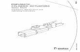 PNEUMATIC CYLINDER ACTUATORS - Documents | Metsovalveproducts.metso.com/documents/neles/IMOs/en/6BCH70en.pdf · 6 BCH 70 en • 12/2008 PNEUMATIC CYLINDER ACTUATORS Series B1CH Installation,