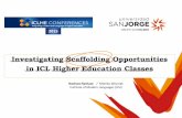 Investigating Scaffolding Opportunities in ICL Higher ... · PDF fileInvestigating Scaffolding Opportunities in ICL Higher Education Classes Nashwa Nashaat / Monika Wozniak Institute