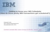 Getting to know your IMS Scheduler (How do those pesky IMS ... · PDF file5.4 Getting to know your IMS Scheduler (How do those pesky IMS transactions get scheduled?) Deepak Kohli IMS