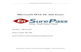 Microsoft MTA 98-366  · PDF fileEnsurepass.com Easy Test! Easy Pass! Download the complete collection of Exam's Real Q&As   Microsoft MTA 98-366 Exam Vendor：Microsoft