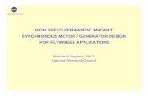 HIGH SPEED PERMANENT MAGNET SYNCHRONOUS MOTOR / GENERATOR ... · PDF fileHIGH SPEED PERMANENT MAGNET SYNCHRONOUS MOTOR / GENERATOR DESIGN ... and power densities, ... M m rec m mo