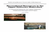 Recreational Resources in the Upper Delaware ... · PDF fileUpper Delaware WatershedUpper Delaware Watershed ... The Upper Delaware Watershed region of New Jersey ... boating and swimming