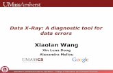 Data X-Ray: A diagnostic tool for data errors - UMass …xlwang/dataxray-slides.pdf · Data X-Ray: A diagnostic tool for data errors Xiaolan Wang Xin Luna Dong Alexandra Meliou .