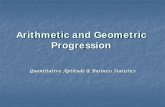 Arithmetic and Geometric Progression - CA SANSAAR and Geometric... · Problem ;3 Insert 4 arithmetic means between 4 and 29 ... Geometric progression A geometric progression is a