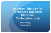 Nutrition Therapy for Perforated Duodenal Ulcer and ...mariawinebrenner.weebly.com/uploads/1/3/3/8/13387980/majorcase... · Nutrition Therapy for Perforated Duodenal Ulcer and Cholecystectomy