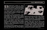 The beatles B - · PDF fileA video game, called The Beatles: Rock Band, has even been made! The Beatles ... have had a big influence on his music. In 1994, Beck released a song called
