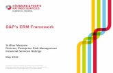 S&P’s ERM Framework - Ultimate Risk · PDF fileOverview of S&P’s ERM Framework ... •Internal models in our surveyed group are likely to range from a customized rating agency