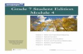 Grade 7 Student Edition Module 4 - Federal Way Public ... · PDF fileGrade 7 Student Edition Module 4 Federal Way Public Schools 33330 8th Avenue South Federal Way, WA 98003 Module