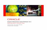 Oracle E-Business Suite Release 12 · PDF fileOracle E-Business Suite Release 12.1 ... – Oracle Advanced Planning Command Center ... pricing agreements and greater visibility into