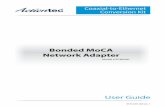 Bonded MoCA Network Adapter - · PDF fileGetting Started Introduction Congratulations for purchasing the Actiontec ECB6200 Bonded MoCA Network Adapter. !e Adapter is a simple, "exible