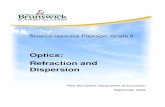 Optics: Refraction and Dispersion - Wikispacessciencepd.wikispaces.com/file/view/Optics+-+Refraction+and+Disper… · Science resource Package: Grade 8 Optics: ... Resource Package