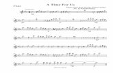 A Time For Us Flute - vyea.com · PDF fileA Time For Us Music: Nino Rota, Words: Eugene Walter Arr. by Kimchi Hoang HKimchi 2007