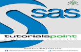 About the Tutorial - · PDF fileSAS i About the Tutorial SAS is a leader in business analytics. Through innovative analytics, it caters to business intelligence and data management