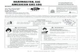 HEATMASTER, LLC AMERICAN GAS LOG manual for... · Congratulations on selecting a Heatmaster/American Gas ... and flexible gas connector are connected to the 1/2 in. (13 mm) control