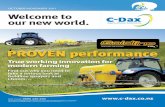 PROVEN performance - C-Dax Flyer1.pdf · PROVEN performance OCTOBER/NOVEMBER 2011 ... per 100 litre tank load! • Minimises drift ... 70 litres per hectare at 12 kph