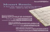 Mozart Remix. - University of Southampton · PDF fileMozart Remix. A four-day festival ... University of Southampton perform a range of Mozart’s best- ... Piano concertos and overtures