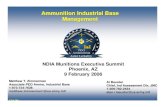 Ammunition Industrial Base Management · PDF file1 9 Feb 2006 Ammunition Industrial Base Management Ammunition Industrial Base Management NDIA Munitions Executive Summit Phoenix, AZ