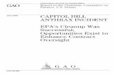 GAO-03-686 Capitol Hill Anthrax Incident: EPA's Cleanup · PDF filePage i GAO-03-686 Capitol Hill Anthrax Incident Letter 1 Results in Brief 2 Background 4 EPA Spent About $27 Million