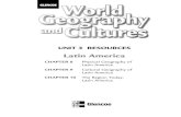 WGC'12 UR3 LA TP 895489-4 - Glencoe/McGraw-Hillglencoe.com/ebooks/social_studies/WGC_2012_NAT/anc/wgcu03rb.pdf · UNIT 3 RESOURCES Latin America CHAPTER 8 Physical Geography of Latin