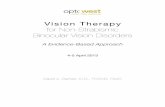 OptoWest VT handout - California Optometric Association -Vision Therapy handout.pdf · Vision Therapy for Non-Strabismic Binocular Vision Disorders A Evidence-Based Approach 4-5 April