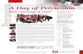 Percssion - Minnesota State University Moorhead · PDF filejazz, and world music settings while serving as an in-demand percussion pedagogue and educator. ... drumming is heard with