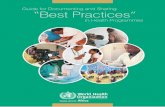Guide for Documenting and Sharing “Best Practices”afrolib.afro.who.int/documents/2009/en/GuideBestPractice.pdf · AFRO Library Cataloguing-in-Publication Data Guide for Documenting