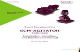 SCM-AGITATOR - scomiequipment.com Support Files/Manuals to be loaded o… · SOLID CONTROL DRILLING WASTE MANAGEMENT Scomi Equipment Inc SCM-AGITATOR STANDARD Installation, Operation,