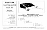 42 LAWNSWEEPER - Agri- · PDF fileprinted in u.s.a. form no. 49040 (rev. 8/05) 42" lawnsweeper barredora de cesped de 106 cm balayeuse de 106 cm owners manual manual del usuario