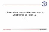 Tema 2. Dispositivos de potencia - — OCW - UC3Mocw.uc3m.es/tecnologia-electronica/electronica-de...SEMICONDUCTORES DE POTENCIA Valores que definen un componente Tensión que debe