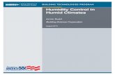Humidity Control in Humid Climates -   · PDF fileHumidity Control in Humid Climates ... apparatus, product, or process disclosed, ... Description of Performance Levels