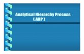 Analytical Hierarchy Process ( AHP ) · PDF file11.02.2013 · What is AHP ? According to According to Operations Management Operations Management 4th Edition by Russell and Taylor