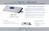 AUTOMATIC METER READING (AMR) -  · PDF fileAUTOMATIC METER READING (AMR) ATEX Data-Logger with integrated wireless mobile data-transmission Zertiﬁ zierung: VERIBOX-MICRO is